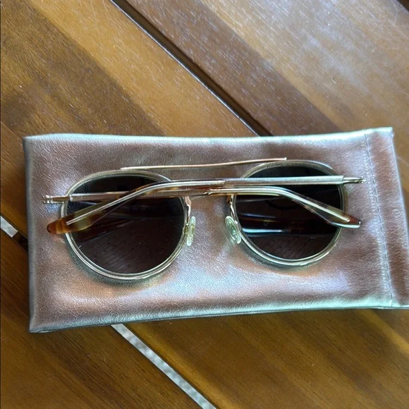 Barton Perreira Gold and Brown Sunglasses - Picture 2 of 8